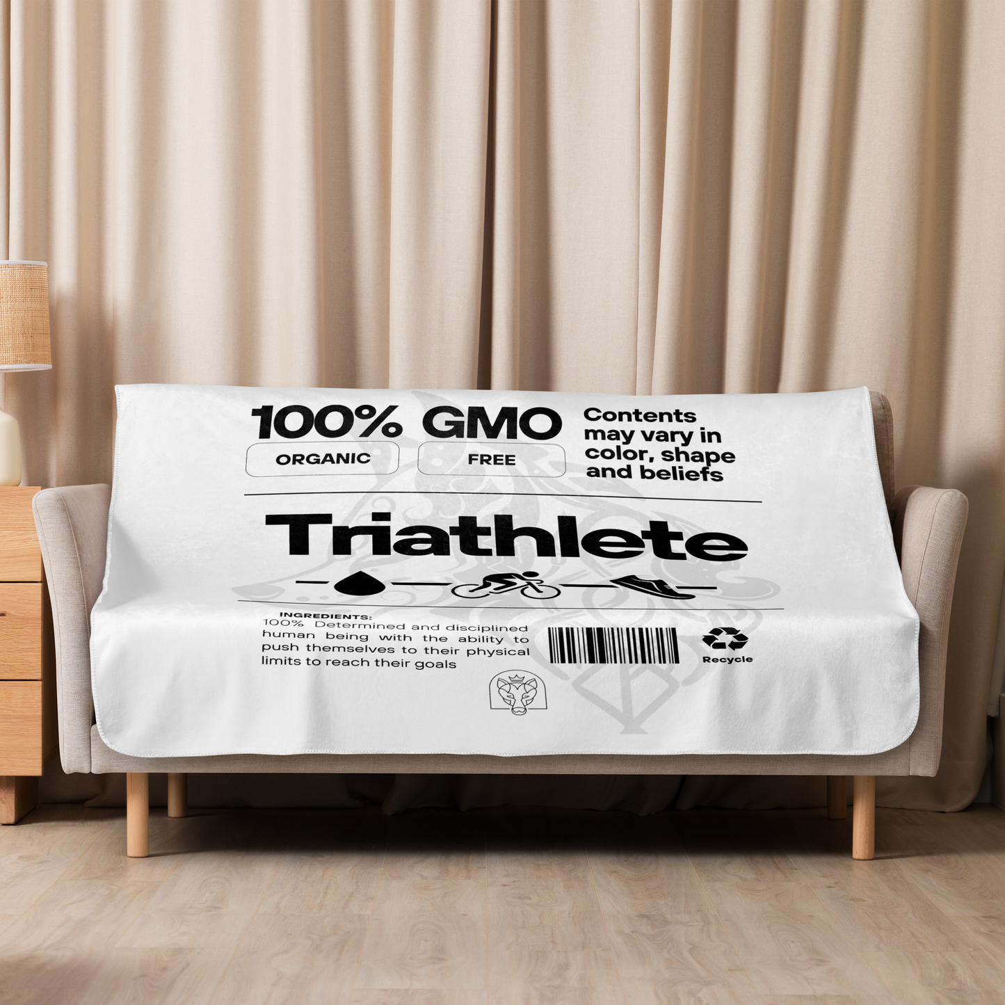 100% GMO - Sherpa Blanket - White
