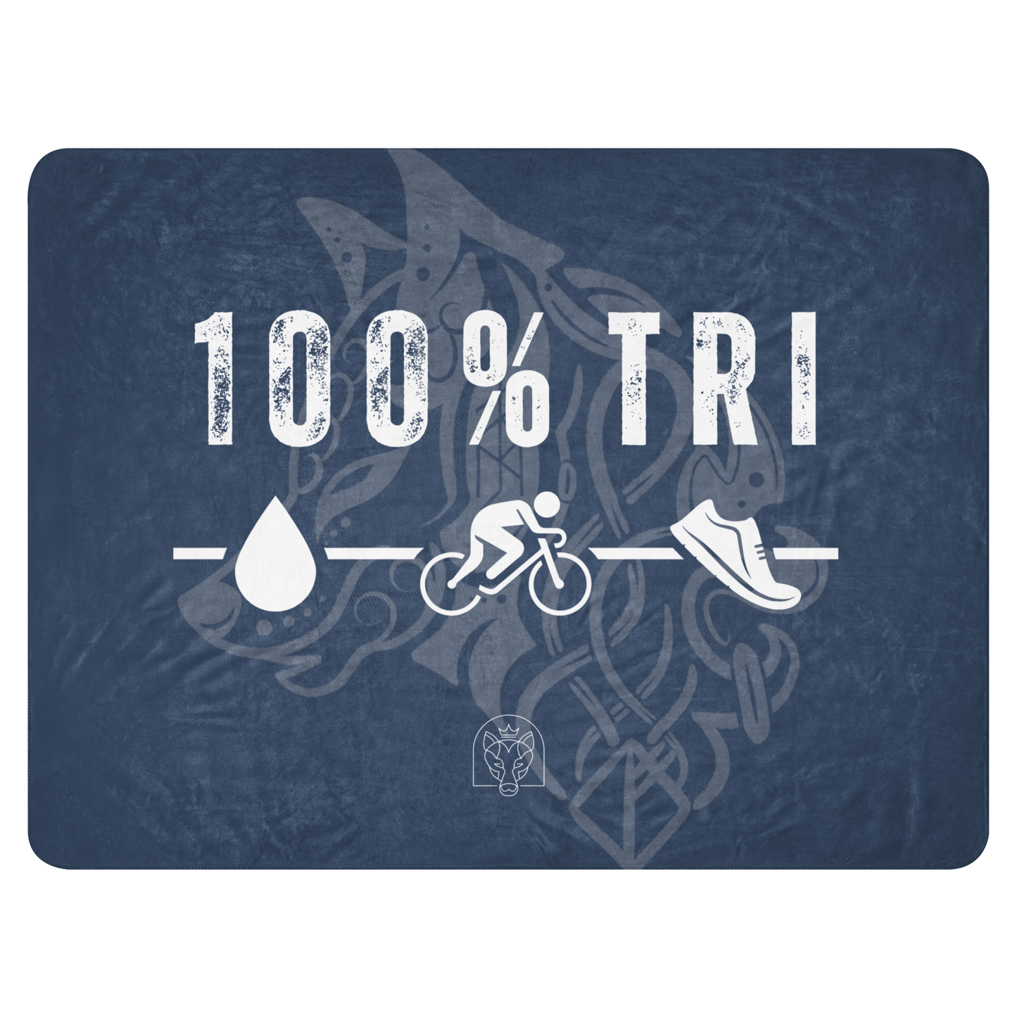 100% TRI - Sherpa Blanket - Dark Blue