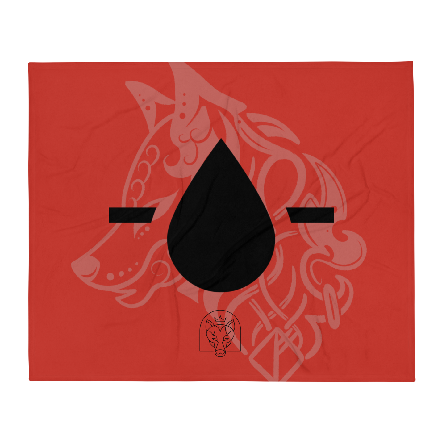 Drop - Throw Blanket - Red