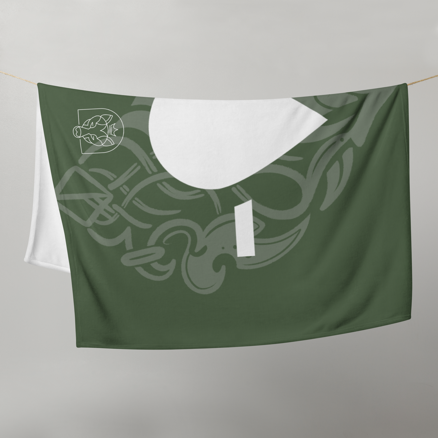 Drop - Throw Blanket - Green