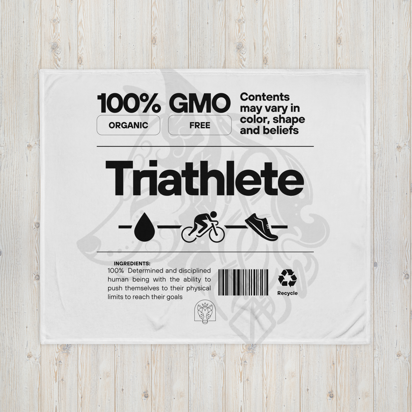 100% GMO - Throw Blanket - White