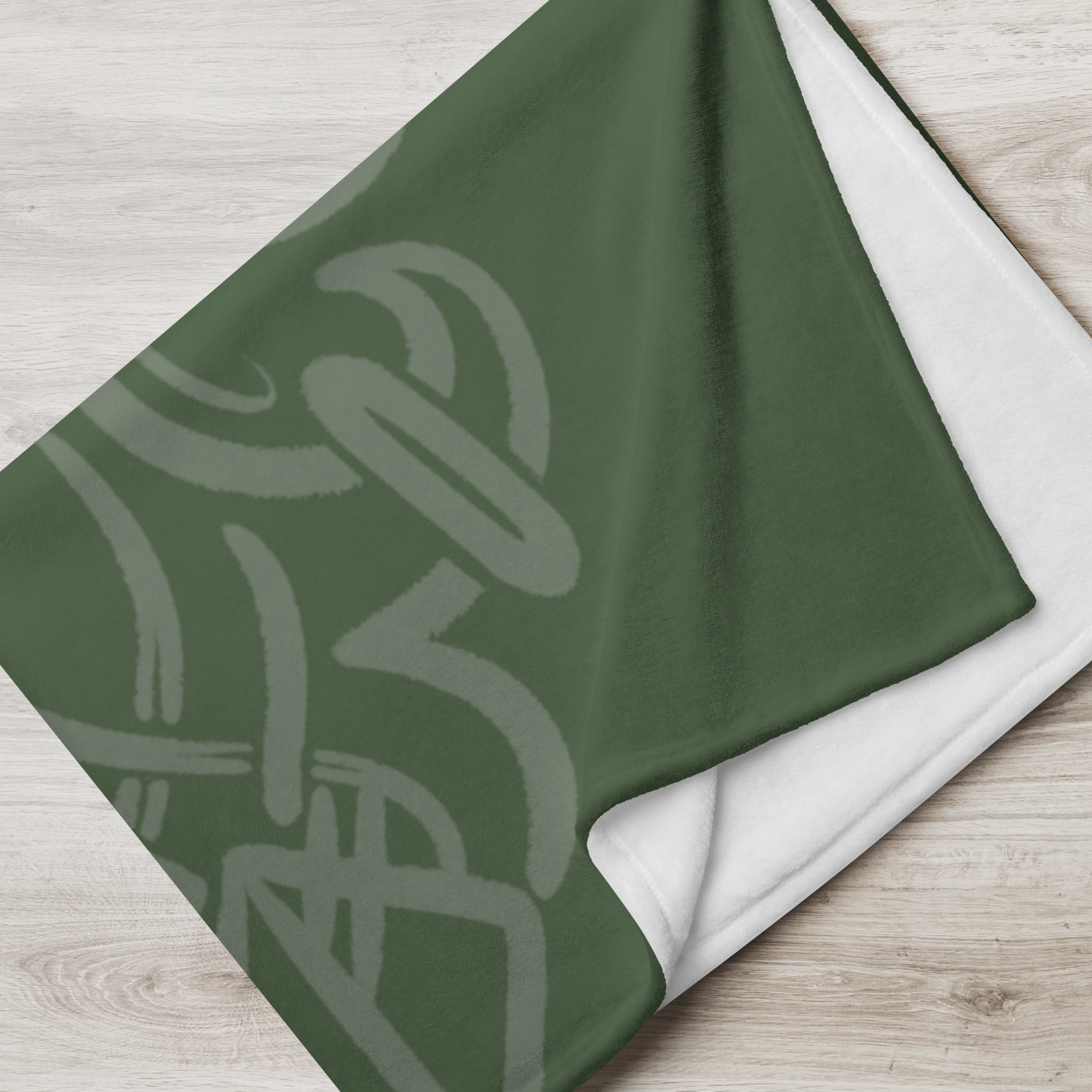 Drop - Throw Blanket - Green