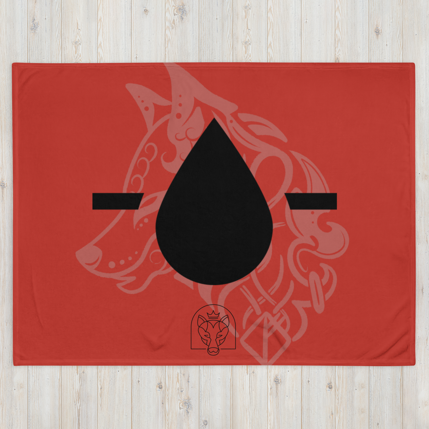 Drop - Throw Blanket - Red