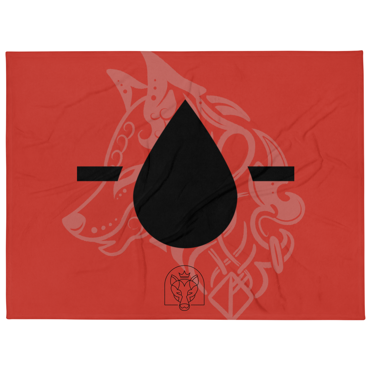 Drop - Throw Blanket - Red