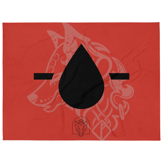 Drop - Throw Blanket - Red