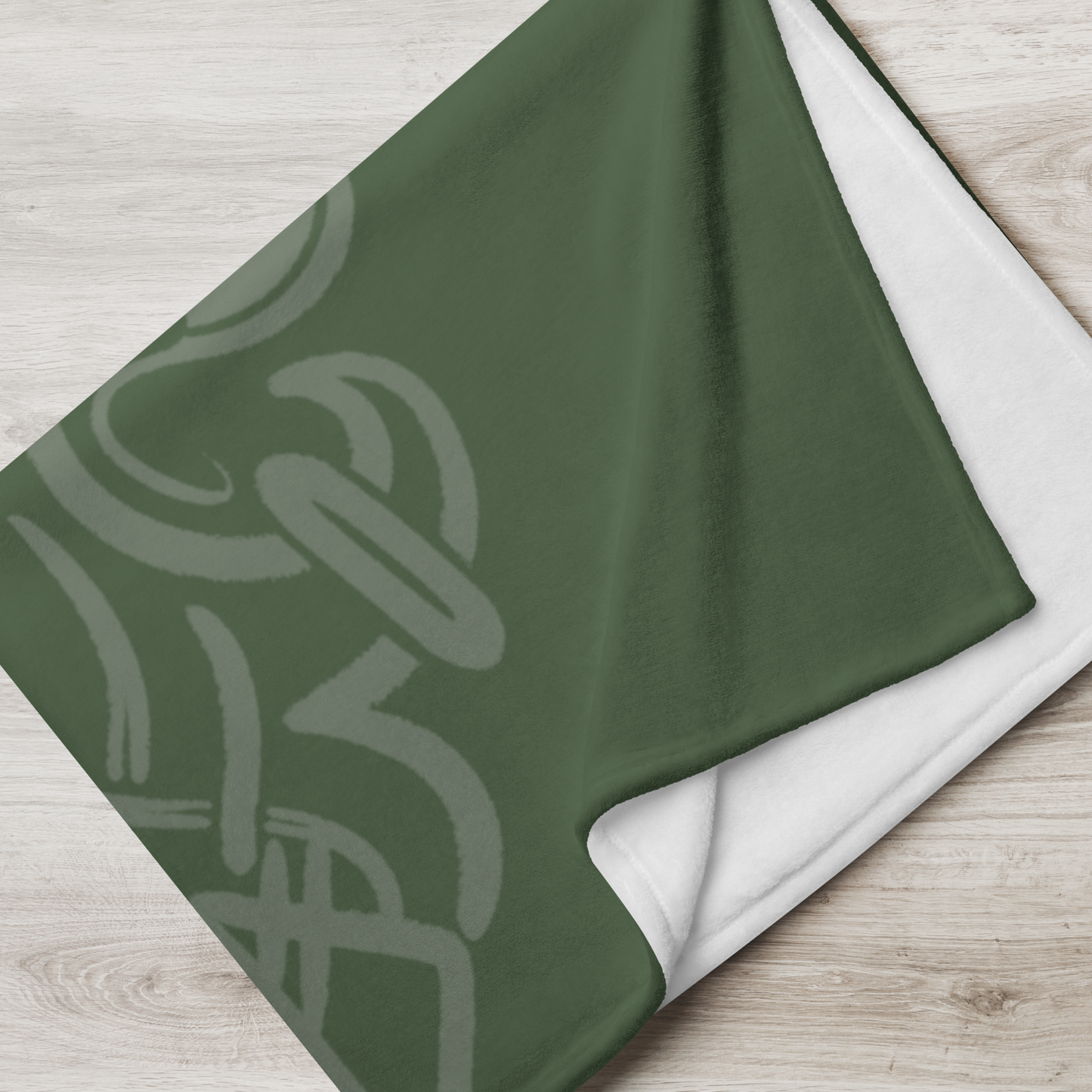 Drop - Throw Blanket - Green