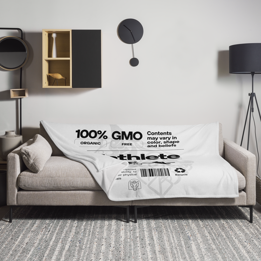 100% GMO - Throw Blanket - White