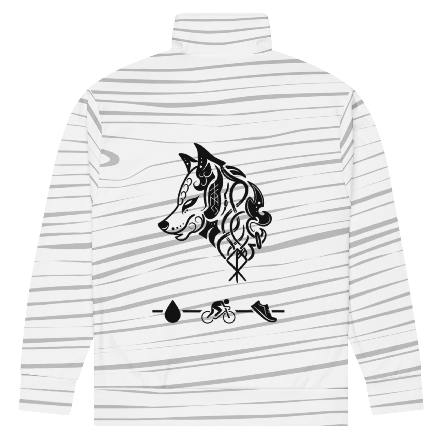 White Tiger Collection - Unisex track jacket Back Wolf