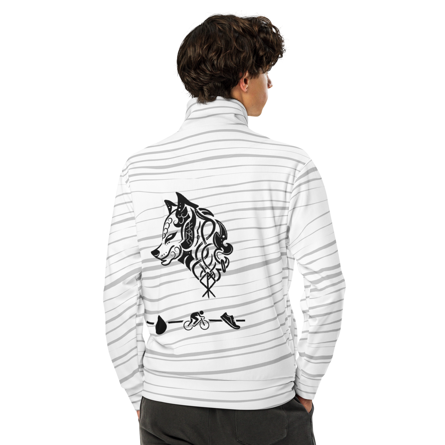 White Tiger Collection - Unisex track jacket Back Wolf