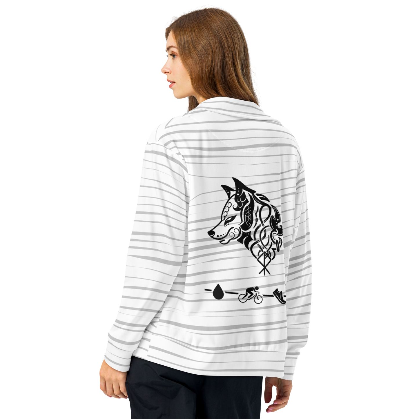 White Tiger Collection - Unisex track jacket Back Wolf