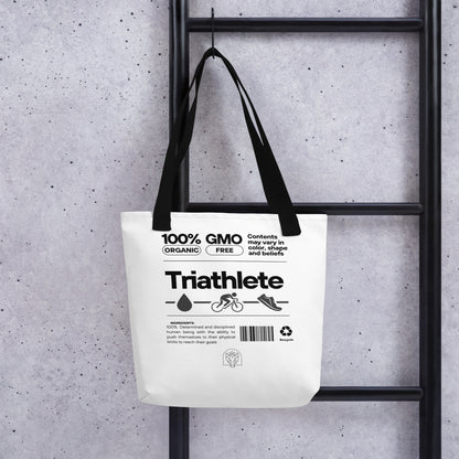 100% Organic Triathlete Tote bag