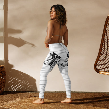 White Tiger Collection - Yoga Leggings Wolf