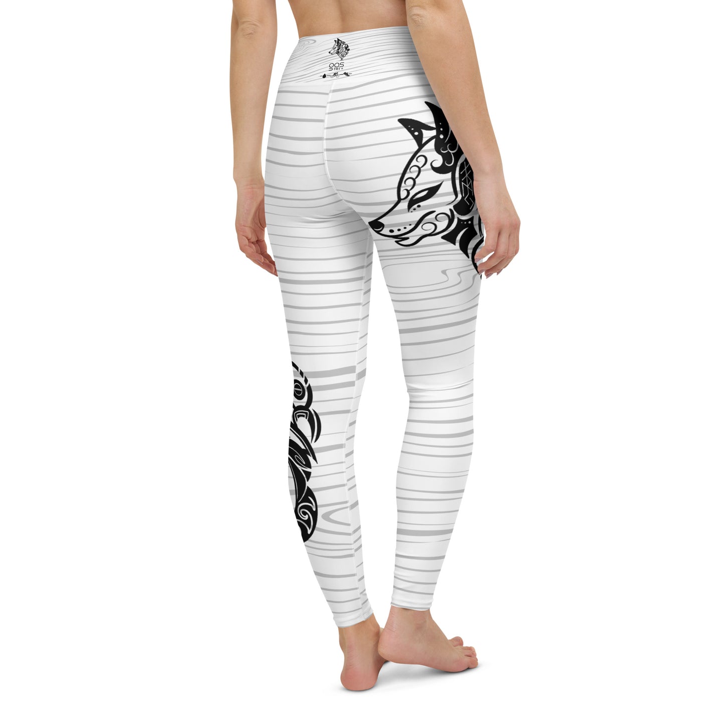 White Tiger Collection - Yoga Leggings - Wolf-Manaia