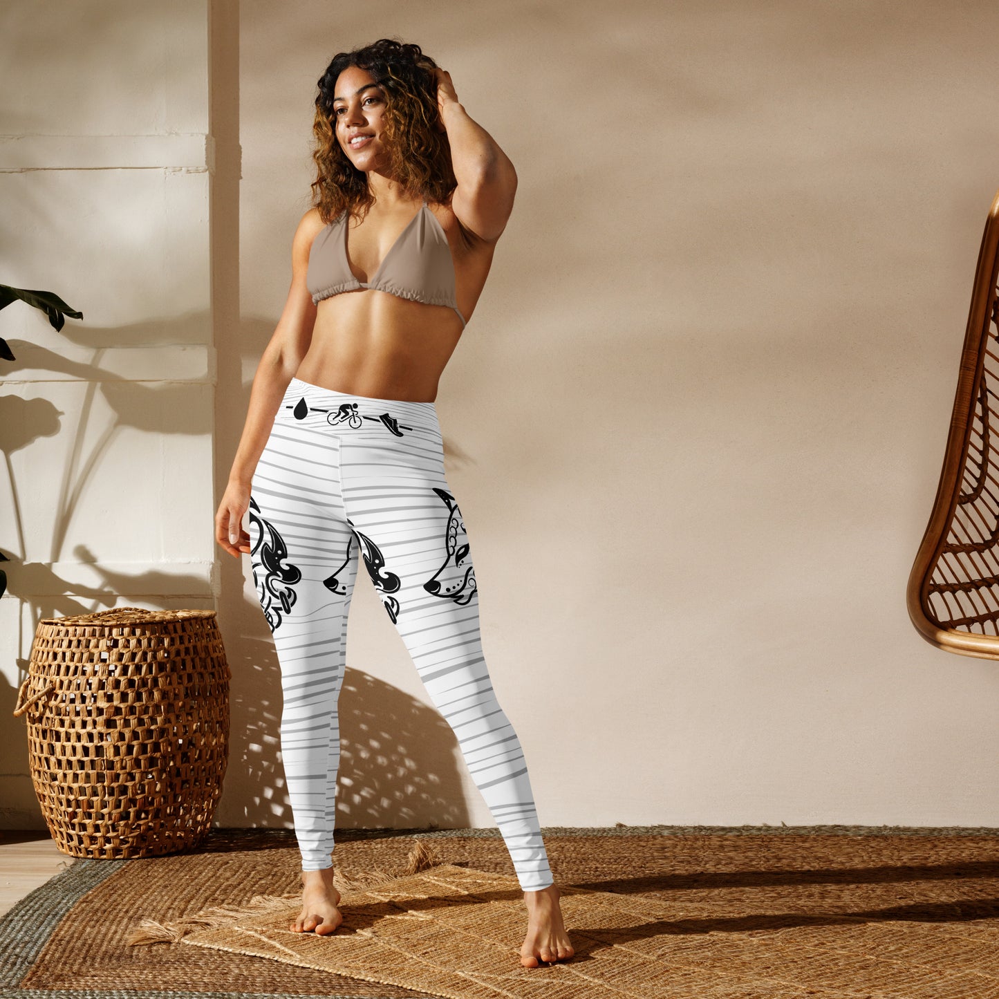 White Tiger Collection - Yoga Leggings Wolf