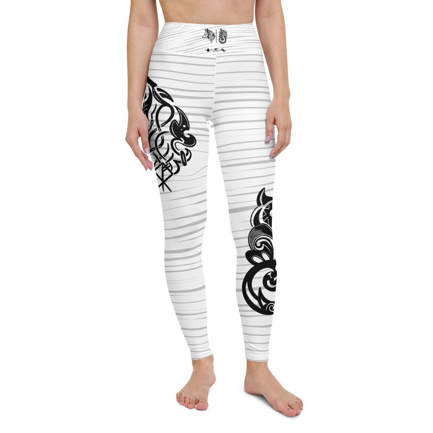 White Tiger Collection - Yoga Leggings - Wolf-Manaia