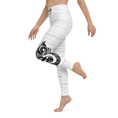 White Tiger Collection - Yoga Leggings - Wolf-Manaia