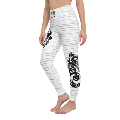 White Tiger Collection - Yoga Leggings - Wolf-Manaia