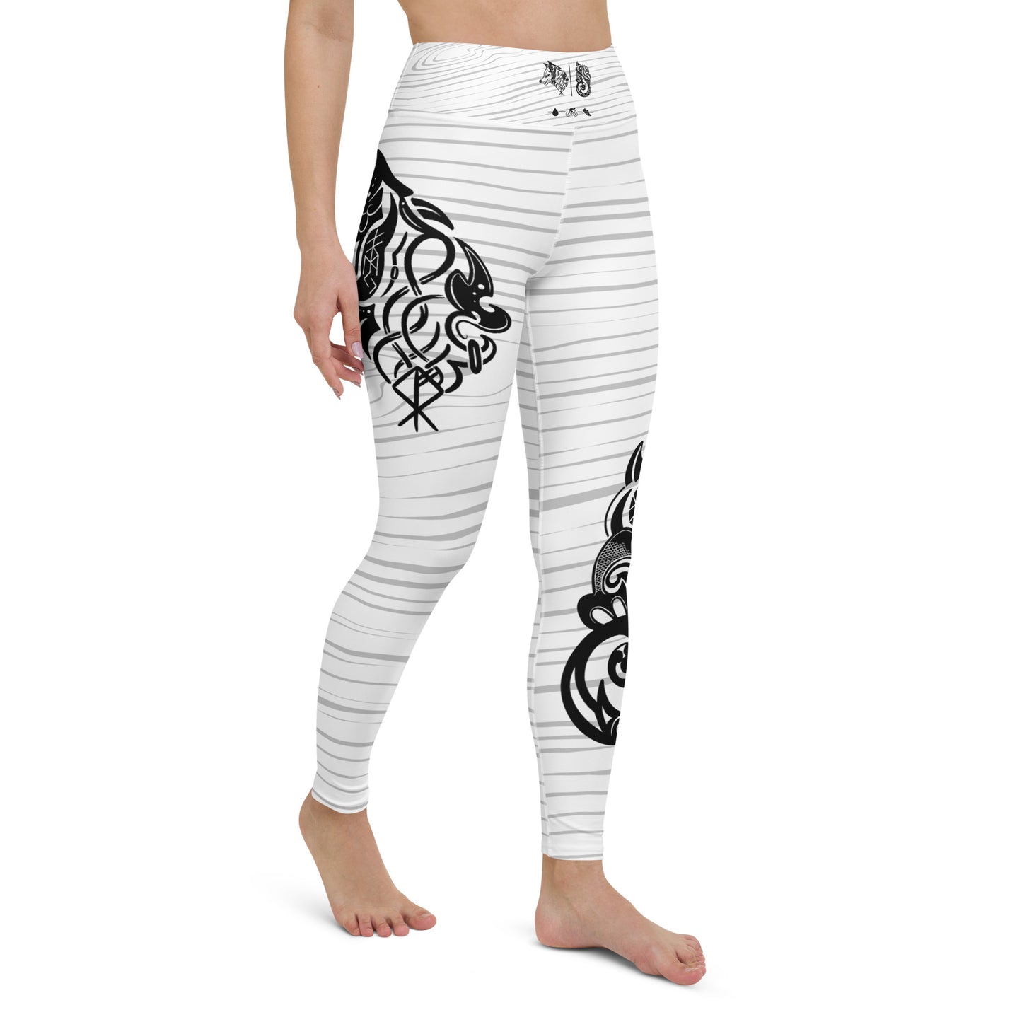 White Tiger Collection - Yoga Leggings - Wolf-Manaia