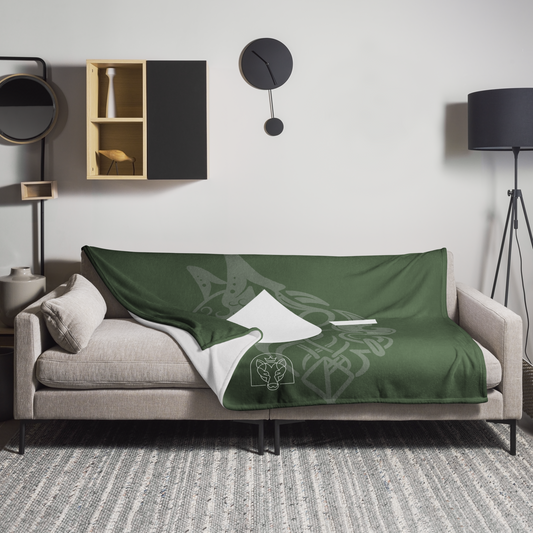 Drop - Throw Blanket - Green