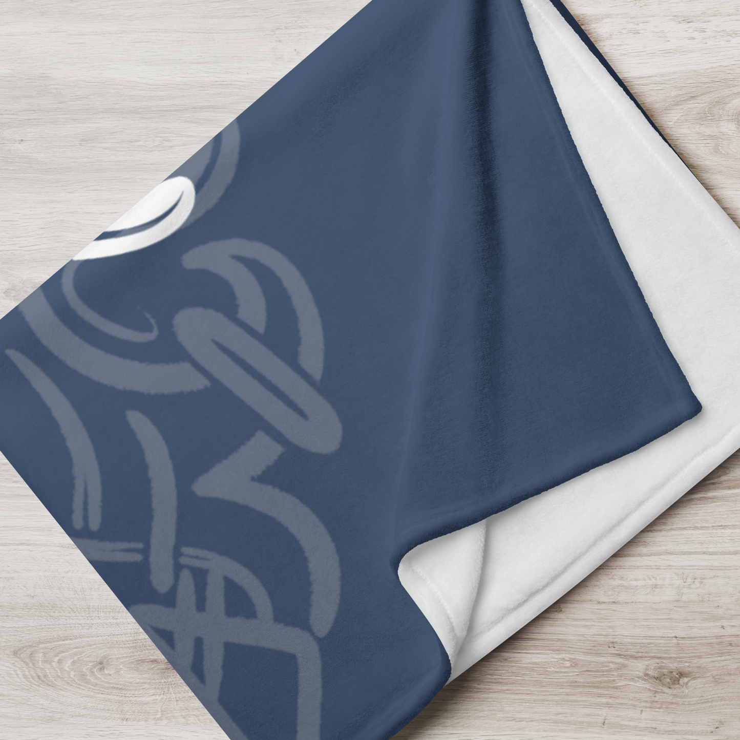 100% TRI - Throw Blanket - Dark Blue