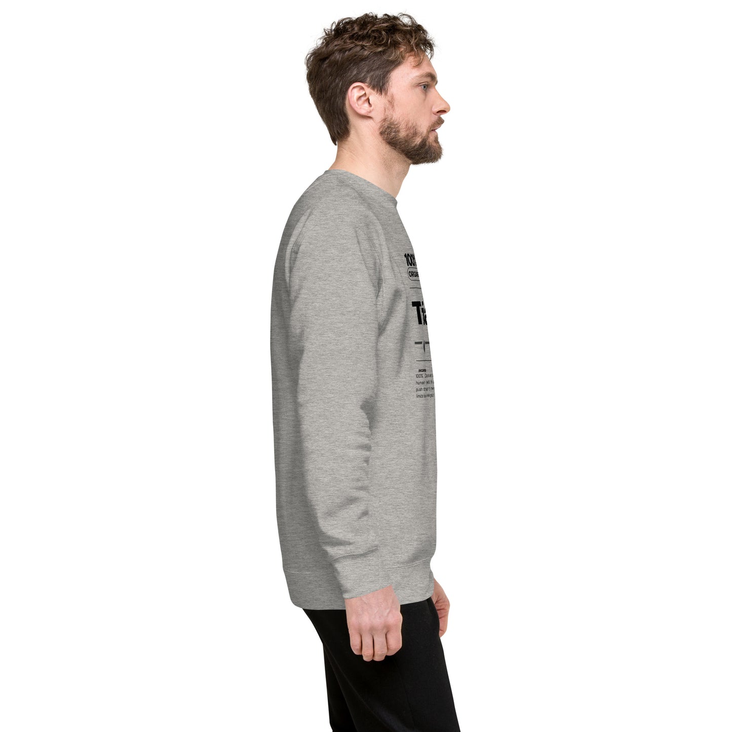 100% Organic Triathlete Unisex Premium Sweatshirt