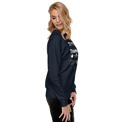 100% Organic Triathlete Unisex Premium Sweatshirt