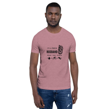 Proud Husband - Unisex t-shirt Black image