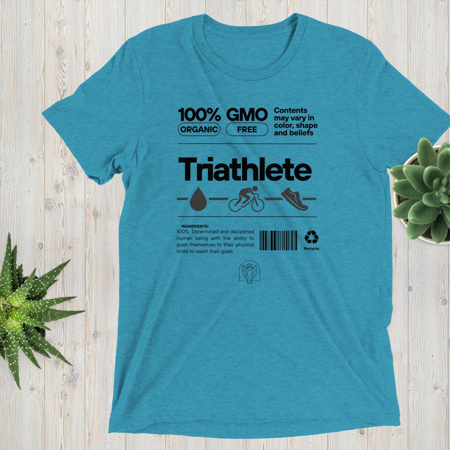 100% Organic Triathlete Short sleeve t-shirt