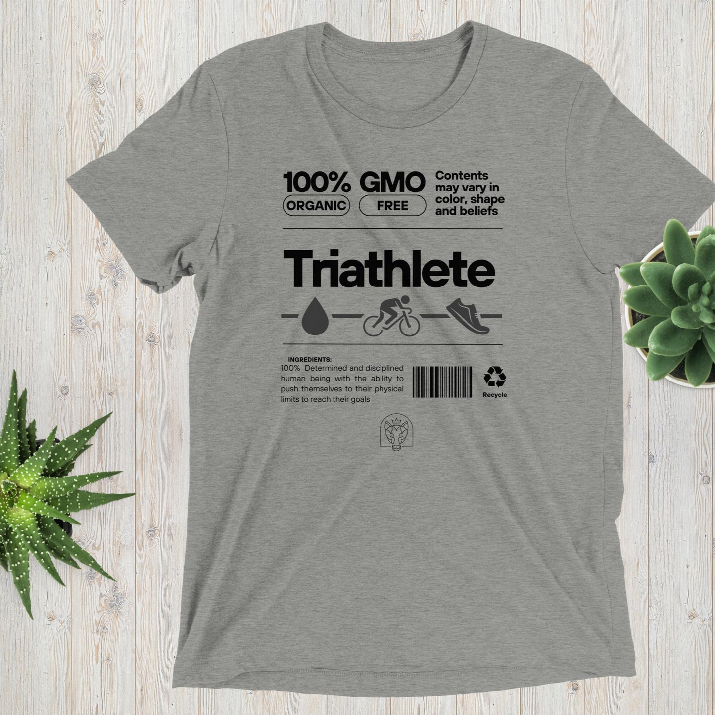 100% Organic Triathlete Short sleeve t-shirt