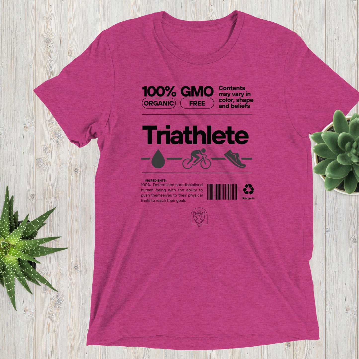 100% Organic Triathlete Short sleeve t-shirt