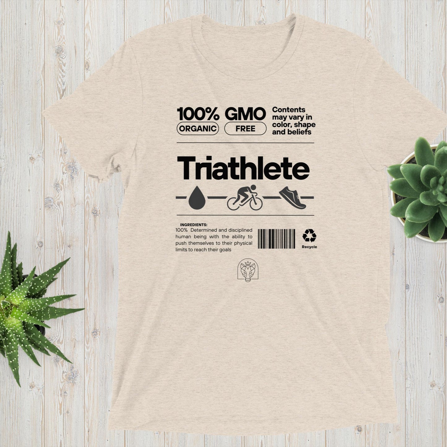 100% Organic Triathlete Short sleeve t-shirt