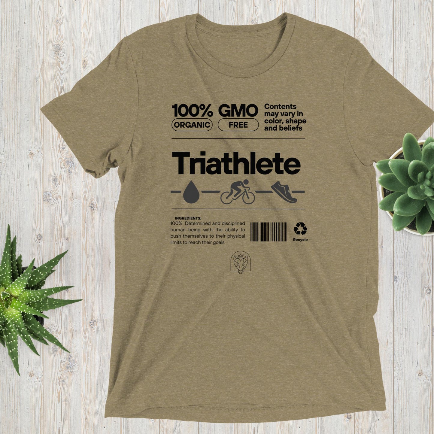 100% Organic Triathlete Short sleeve t-shirt